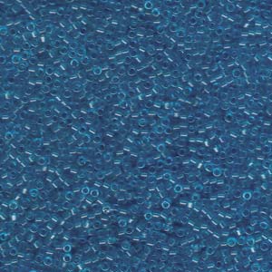 11/0 – Miyuki Delica - 5g Bag – Dyed Transparent Capri Blue – DB1318