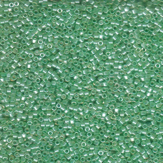 11/0 – Miyuki Delica - 5g Bag - Transparent Mint Luster – DB1483