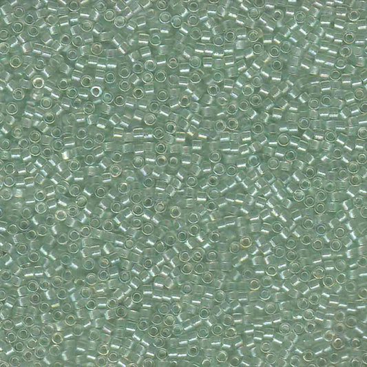 11/0 – Miyuki Delica - 5g Bag - Pearl Lined Transparent Pale Green Mist – DB1675