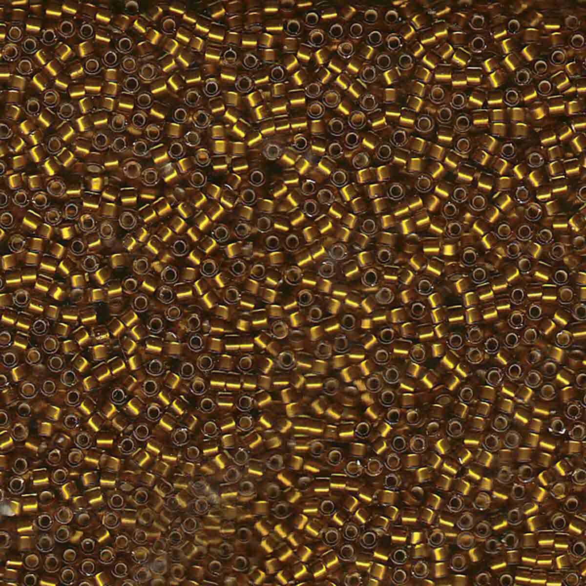 11/0 – Miyuki Delica - 5g Bag - Silver Lined Glazed Dark Saffron – DB1681