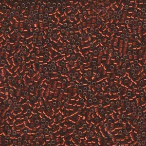 11/0 – Miyuki Delica - 5g Bag  – Silver Lined Glazed Dark Topaz – DB1683