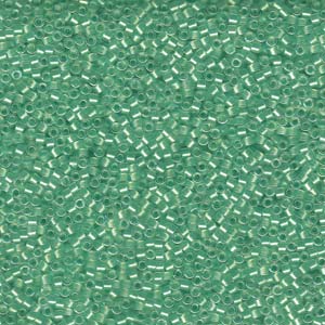 11/0 – Miyuki Delica - 5g Bag – Mint Pearl Lined Glacier Blue– DB1707