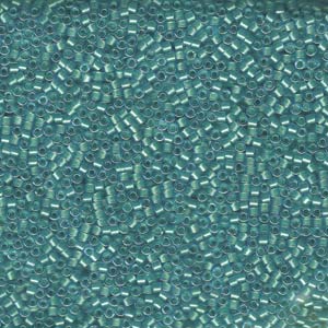 11/0 – Miyuki Delica - 5g Bag – Mint Pearl Lined Ocean Blue – DB1708