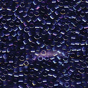 11/0 – Miyuki Delica - 5g Bag – Emerald Lined Cobalt AB – DB1763