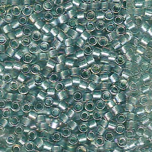 11/0 – Miyuki Delica - 5g - Sparkle Aqua Green Lined Crystal AB – DB1767