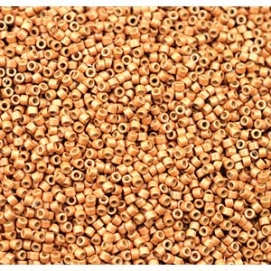 11/0 – Miyuki Delica - 5g Bag – Duracoat Galvanised Matte Yellow Gold – DB1833F