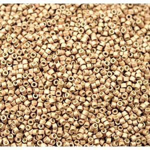 11/0 – Miyuki Delica - 5g Bag – Duracoat Galvanised Matte Champagne – DB1834F