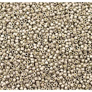 11/0 – Miyuki Delica - 5g Bag – Duracoat Galvanized Matte Light Pewter – DB1851F