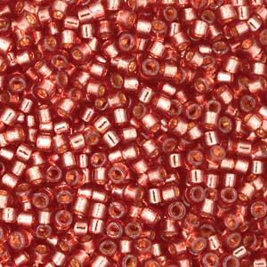 11/0 – Miyuki Delica - 5g Bag – Duracoat Silver Lined Magenta – DB2160