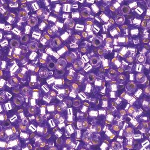 11/0 – Miyuki Delica - 5g Bag – Silver Lined Duracoat Orchid – DB2168