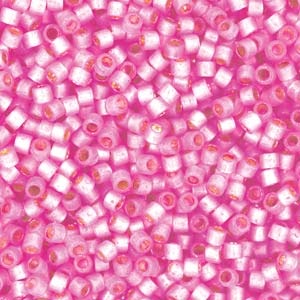 11/0 – Miyuki Delica - 5g Bag – Silver Lined Duracoat Semi Matte Pink Parfait – DB2174
