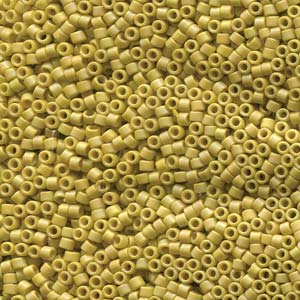 11/0 – Miyuki Delica - 5g Bag – Glazed Opaque Glaze Rainbow Yellow – DB2302