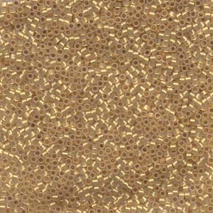 11/0 – Miyuki Delica - 5g Bag – 24k Gold Lined Opal – DB230