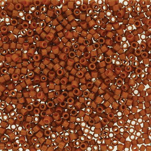 11/0 – Miyuki Delica - 5g Bag – Duracoat Opaque Orange Rust – DB2352