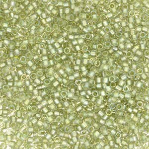 11/0 – Miyuki Delica - 5g Bag – Fancy Lined Silver Streak – DB2378