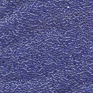 11/0 – Miyuki Delica - 5g Bag – Lined Crystal Medium Blue Luster – DB243
