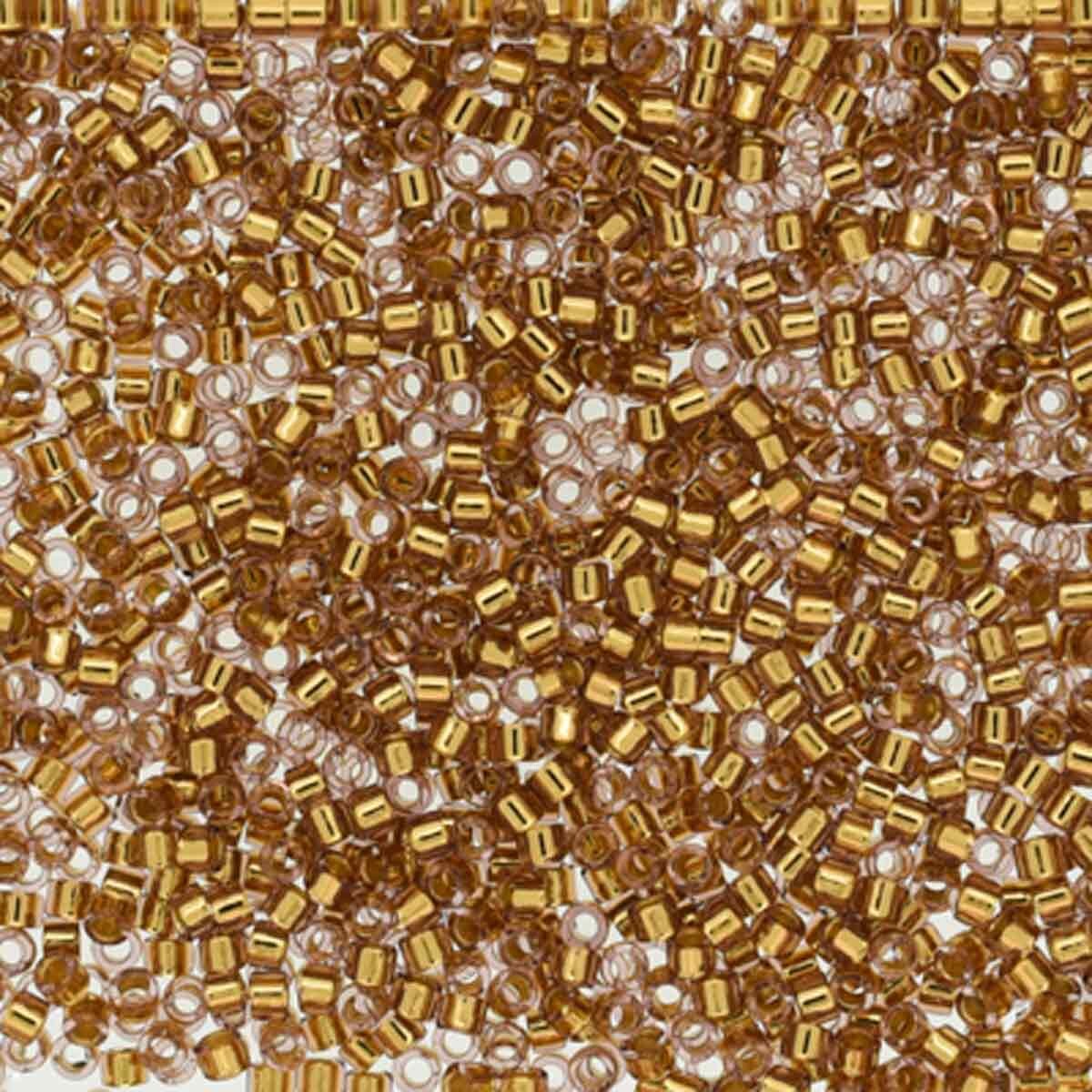 11/0 – Miyuki Delica - 5g Bag - 24k Gold Lined Champagne – DB2524