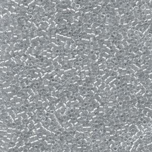 10/0 - Miyuki Delica - 5g Bag - Galvanized Crystal - DBM0271