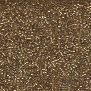 11/0 – Miyuki Delica - 5g Bag – White Lined Saffron AB – DB288