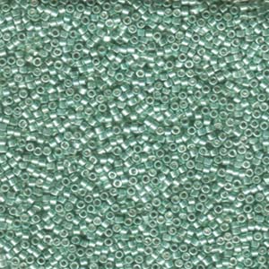 11/0 – Miyuki Delica - 5g Bag – Galvanized Green Dyed – DB414