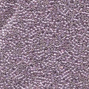 11/0 – Miyuki Delica - 5g Bag – Galvanized Dark Rose Dyed – DB419