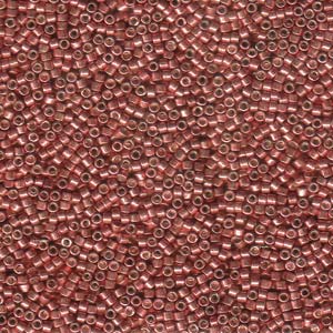 11/0 – Miyuki Delica - 5g Bag  – Galvanized Cranberry Dyed – DB423