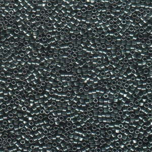 11/0 – Miyuki Delica - 5g Bag – Galvanized Dark Steel Green – DB457