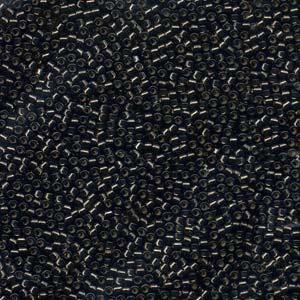 11/0 – Miyuki Delica -5g Bag – Silver Lined Dark Grey Dyed – DB613