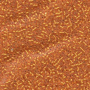 11/0 – Miyuki Delica - 5g Bag – Silver Lined Squash Dyed – DB681