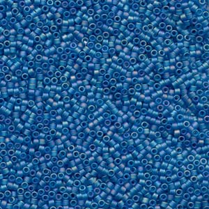 15/0 - Miyuki Delica - 5g Bag - Matte Light Blue AB - DBS0862