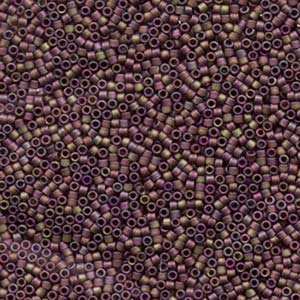 11/0 – Miyuki Delica - 5g Bag – Matte Transparent Dark Cranberry AB – DB867