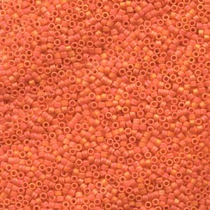 11/0 – Miyuki Delica - 5g Bag – Matte Orange AB – DB872