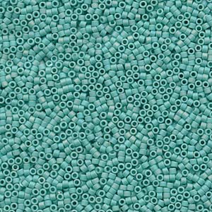 11/0 – Miyuki Delica - 5g Bag - Matte Opaque Turquoise AB – DB878