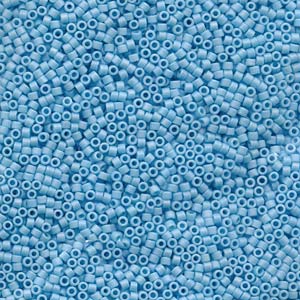 10/0 - Miyuki Delica - 5g Bag - Matte Op Sky Blue AB - DBM0879