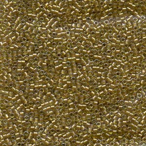11/0 – Miyuki Delica - 5g Bag – Sparkling Marigold Lined Chartreuse – DB909