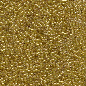 11/0 – Miyuki Delica - 5g Bag – Sparkling Lined Topaz – DB911