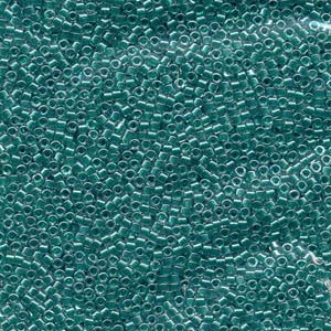 11/0 – Miyuki Delica - 5g - Sparkling Teal Lined Crystal – DB918