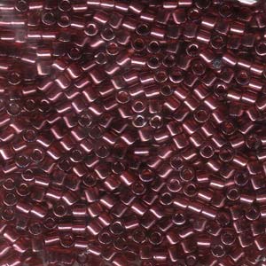8/0 – Miyuki Delica - 5g Bag – Transparent Luster Red Metallic – DBL0116