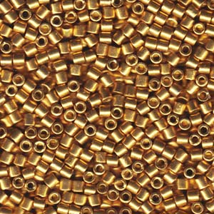 10/0 - Miyuki Delica - 5g Bag - Duracoat Galvanized Gold - DBM1832