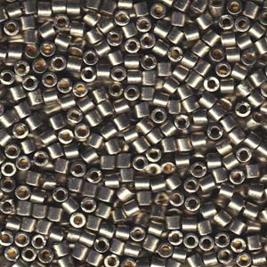 10/0 - Miyuki Delica - 5g Bag - Duracoat Galvanized Lt Smoky Pewter - DBM1851