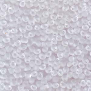 Miyuki Drops 3.4mm - 10g - Matte Crystal