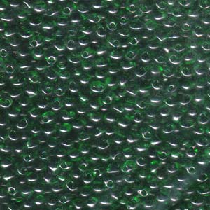 Miyuki Drops 3.4mm - 10g Bag - Transparent Green