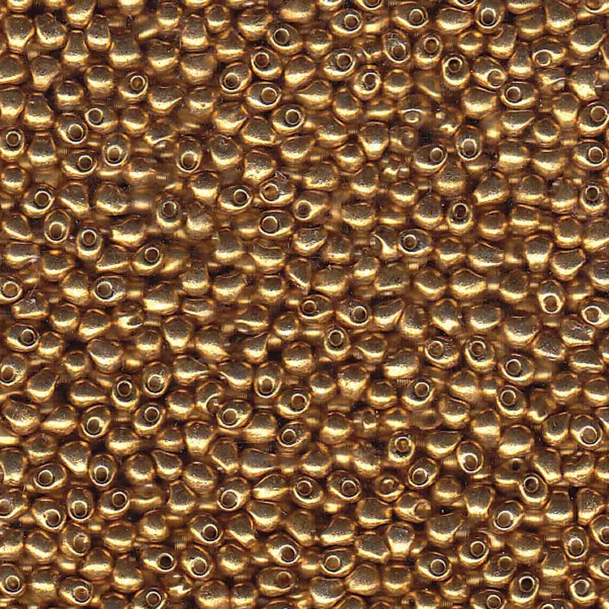 Miyuki Drops 2.8mm - 10g Bag - Galvanized Gold