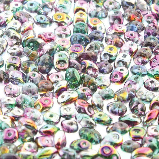 SuperDuo 2.5x5mm - 25g Bag – Crystal Marea Peacock Gold