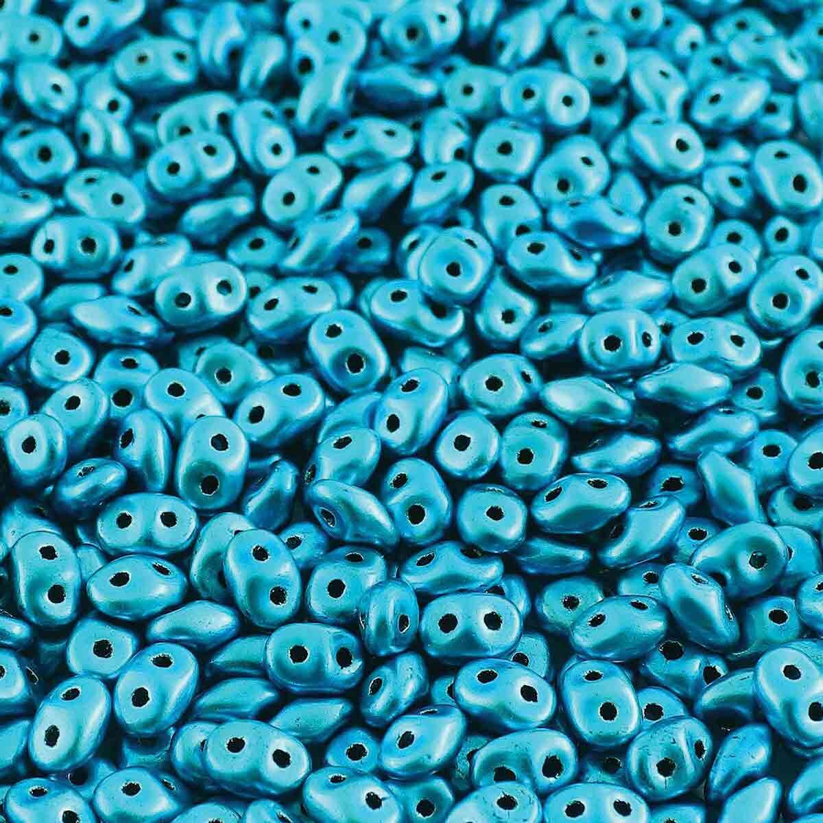 SuperDuo 2.5x5mm - 25g Bag – Metalust Turquoise
