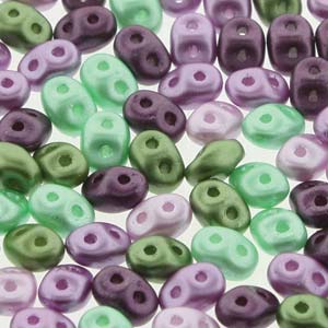 SuperDuo 2.5x5mm 24g Tube β Spring Violets
