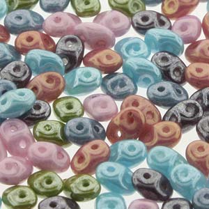 SuperDuo 2.5x5mm 24g Tube – Cotton Candy Mix