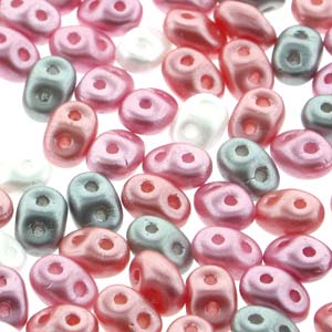 SuperDuo 2.5x5mm 24g Tube – Pretty in Pink Mix
