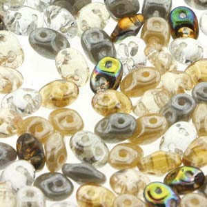 SuperDuo 2.5x5mm 24g Tube – Moonstone Mix