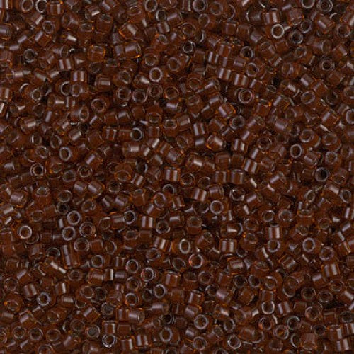 11/0 – Miyuki Delica - 5g Bag - Dark Topaz Lined Root Beer – DB1392